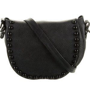 Rebecca Minkoff Black Leather Studded Crossbody